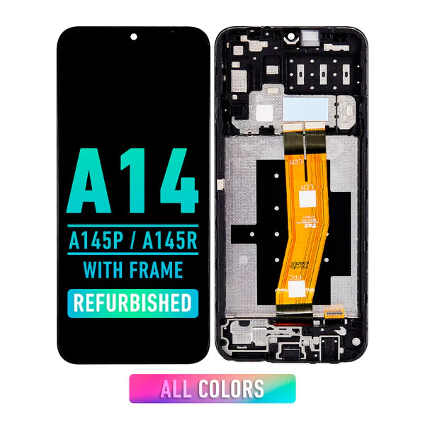 Samsung Galaxy A14 4G(A145P / A145R / 2023) Pantalla De Reemplazo Con Bisel (Reacondicionada) (All Colors)