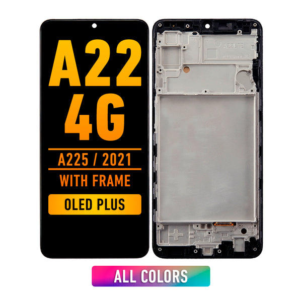Samsung Galaxy A22 4G (A225 / 2021)Pantalla Con Bisel (OLED PLUS) (Todos Los Colores)