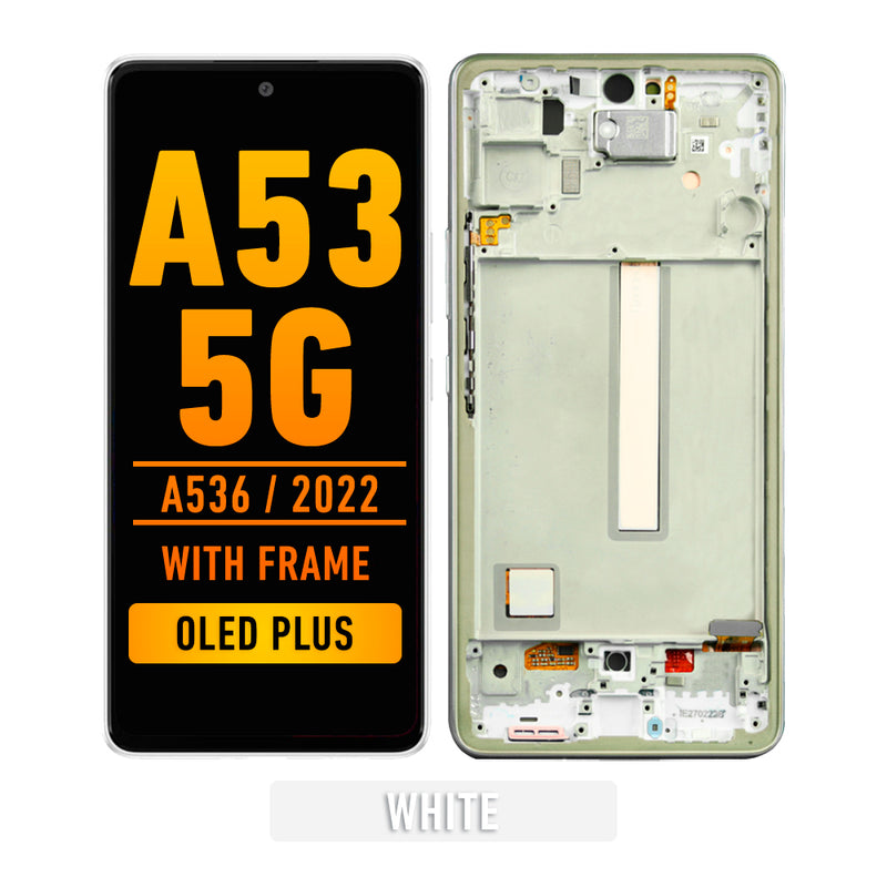 Samsung Galaxy A53 5G (A536 / 2022) Pantalla Con Bisel (OLED PLUS) (Blanco)