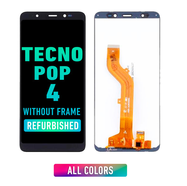 Tecno Pop 4 Pantalla LCD Sin Bisel (Reacondicionada) (Todos Los Colores)