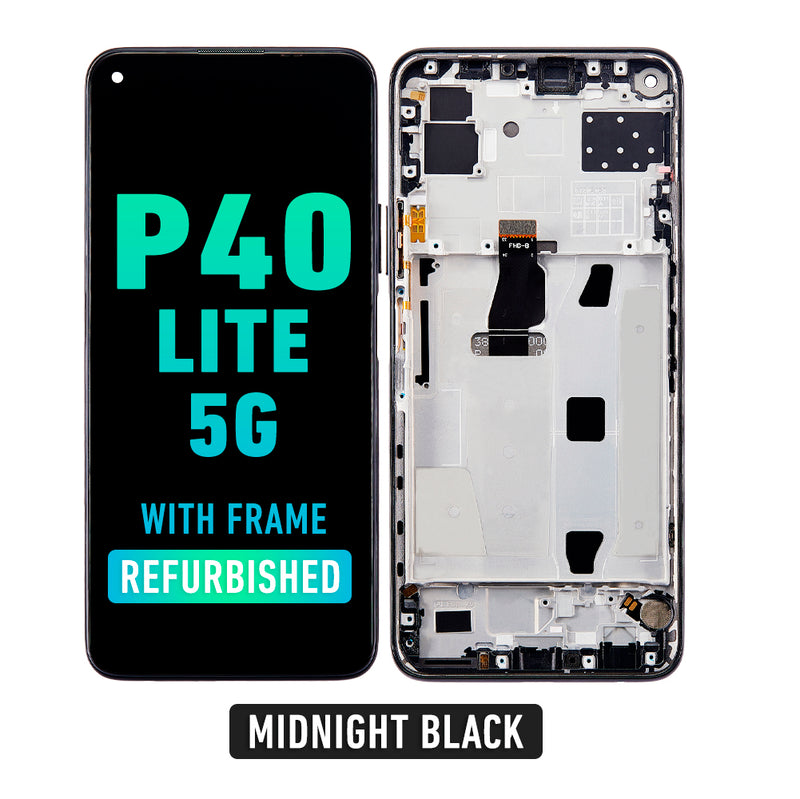 Huawei P40 Lite 5G Pantalla LCD De Reemplazo Con Bisel (Reacondicionada) (Negro Medianoche)