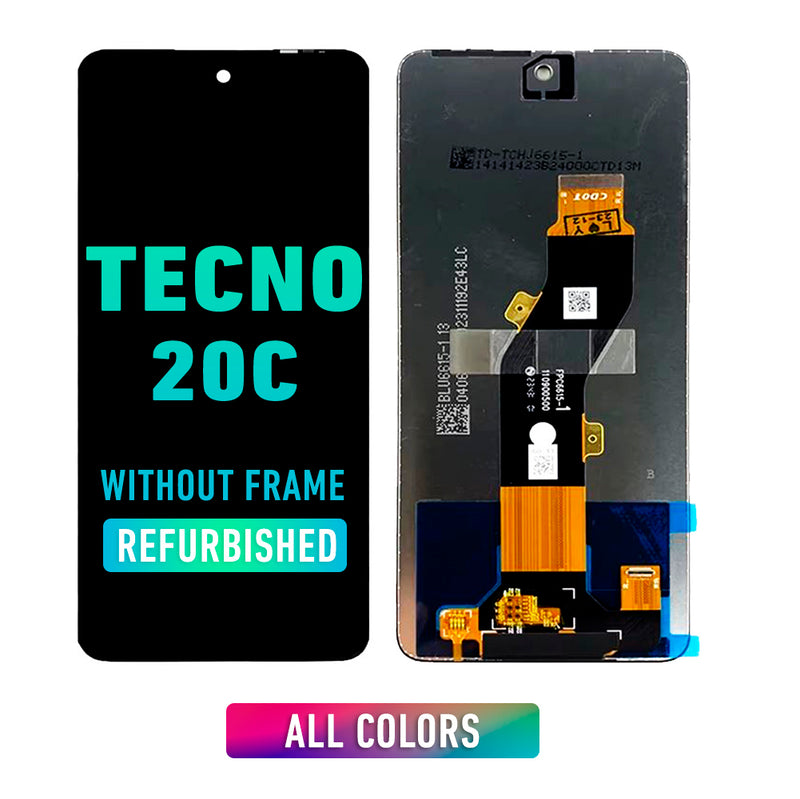 Tecno Spark 20C Pantalla LCD Sin Bisel (Reacondicionada) (Todos Los Colores)