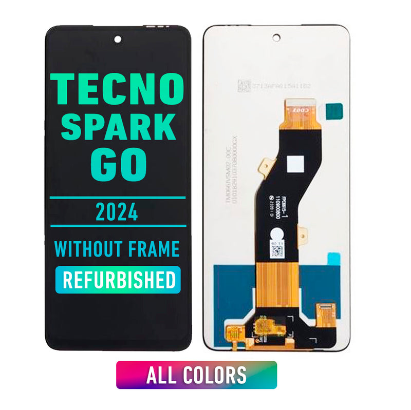 Tecno Spark Go 2024 / Tecno Spark 20 / Infinix Hot 40i / Infinix Smart 8 Pantalla LCD Sin Bisel (Reacondicionada) (Todos Los Colores)