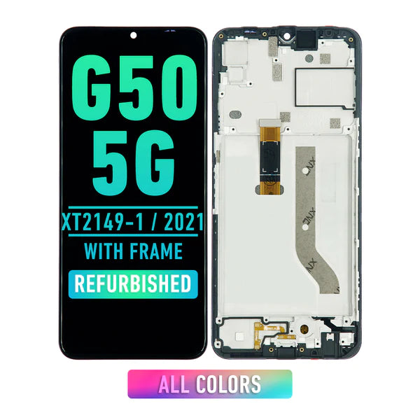 Motorola Moto G50 5G (XT2149 / 2021) Pantalla LCD Con Bisel (Reacondicionada) (Todos los Colores)