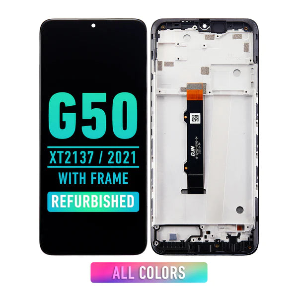Motorola Moto G50 (XT2137 / 2021) Pantalla LCD Con Bisel (Reacondicionada) (Todos los Colores)