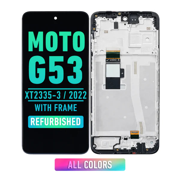 Motorola Moto G53 (XT2335-3 / 2022) Pantalla LCD Con Bisel (Reacondicionada) (Todos los Colores)