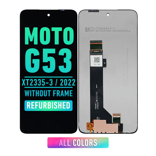 Motorola Moto G53 (XT2335-3 / 2022) Pantalla LCD Sin Bisel (Reacondicionada) (Todos los Colores)