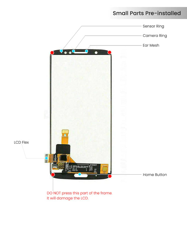 Motorola G6 Plus (XT1926) Pantalla LCD Sin Bisel (Dorado)