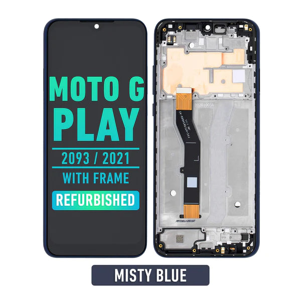 Motorola G Play 2021 (XT2093) Pantalla LCD Con Bisel (Reacondicionada) (Azul Neblinoso)