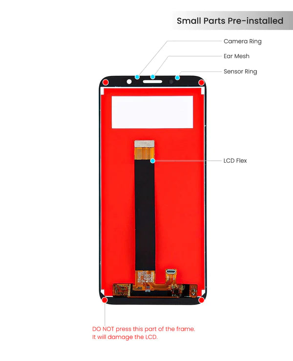 Motorola Moto E6 Play (XT2029) Pantalla LCD Sin Bisel (Reacondicionada) (Todos Los Colores)