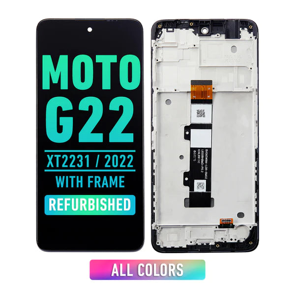 Motorola Moto G22 (XT2231 / 2022) Pantalla LCD Con Bisel (Reacondicionada) (Todos Los Colores)