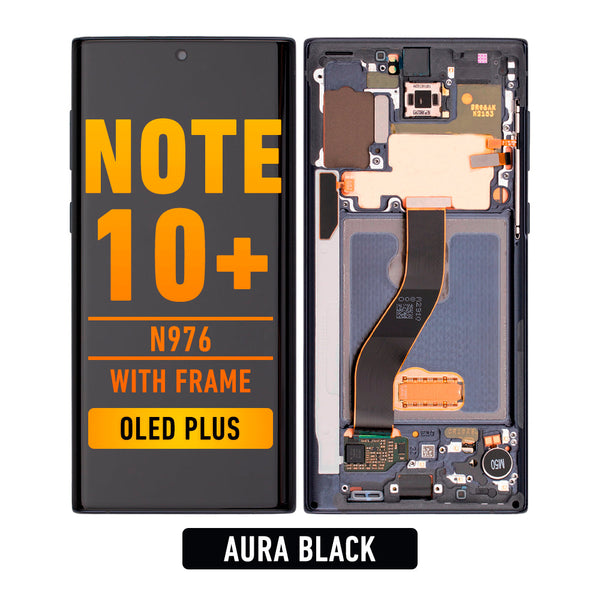 Samsung Galaxy Note 10 Plus OLED Pantalla De Remplazo Con Bisel (OLED PLUS) (Aura Black)