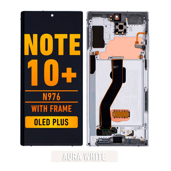 Samsung Galaxy Note 10 Plus OLED Pantalla De Remplazo Con Bisel (OLED PLUS) (Aura White)