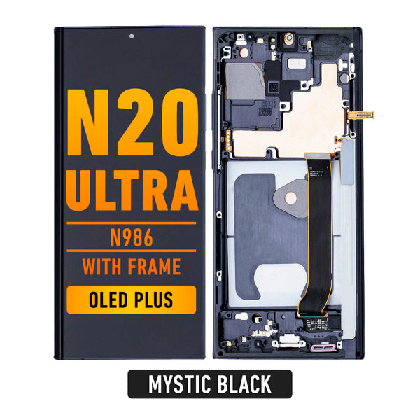 Samsung Galaxy Note 20 Ultra 5G OLED Pantalla De Remplazo Con Bisel (OLED PLUS) (Mystic Black)