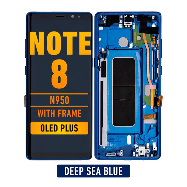 Samsung Galaxy Note 8 OLED Pantalla De Remplazo Con Bisel (OLED PLUS) (Deep Sea Blue)