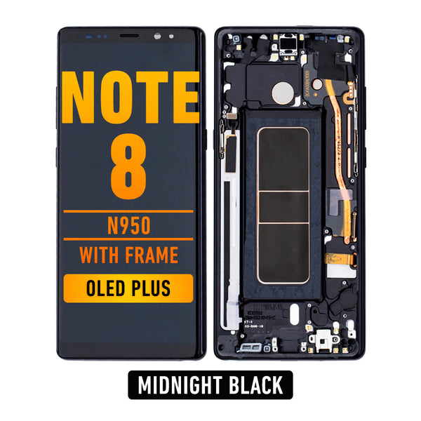 Samsung Galaxy Note 8 OLED Pantalla De Remplazo Con Bisel (OLED PLUS) (Midnight Black)