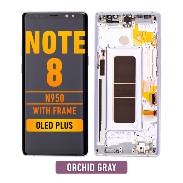 Samsung Galaxy Note 8 OLED Pantalla De Remplazo Con Bisel (OLED PLUS) (Orchid Gray)
