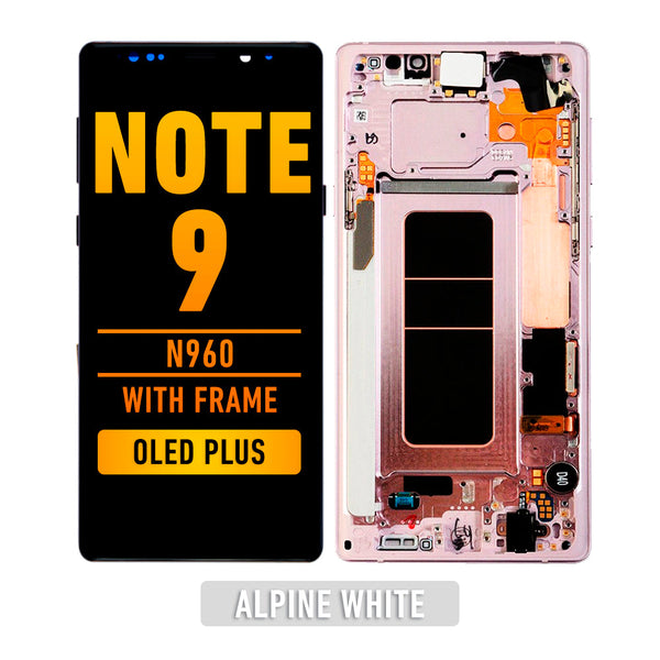 Samsung Galaxy Note 9 OLED Pantalla De Remplazo Con Bisel (OLED PLUS) (Alpine White)