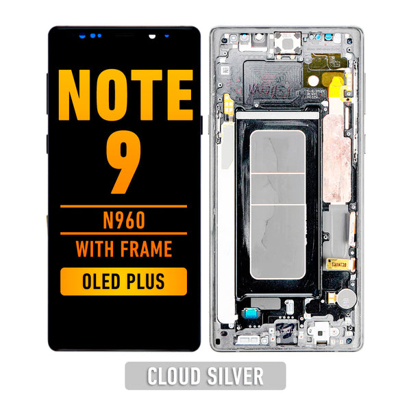 Samsung Galaxy Note 9 OLED Pantalla De Remplazo Con Bisel (OLED PLUS) (Cloud Silver)
