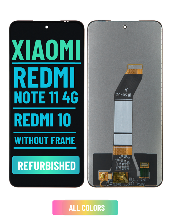 Xiaomi Redmi 10 / Redmi Note 11 4G Pantalla LCD De Reemplazo Sin Bisel (Reacondicionada) (Todos Los Colores)