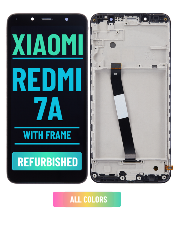 Xiaomi Redmi 7A Pantalla LCD De Reemplazo Con Bisel (Reacondicionada) (Todos Los Colores)