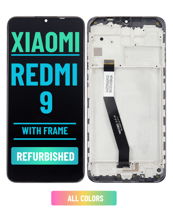 Xiaomi Redmi 9 Pantalla LCD De Reemplazo Con Bisel (Reacondicionada) (Todos Los Colores)