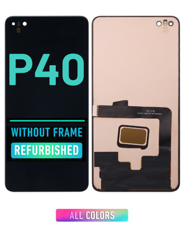 Huawei P40 - Pantalla OLED De Reemplazo Sin Bisel (Reacondicionada) (Reacondicionada) (Todos Los Colores)