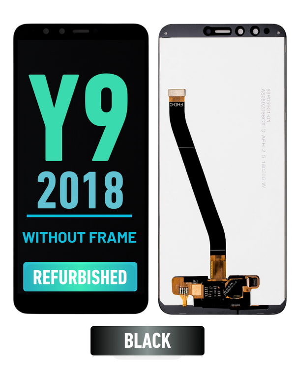 Huawei Y9 (2018) Pantalla LCD De Reemplazo Sin Bisel (Reacondicionada) (Negro)