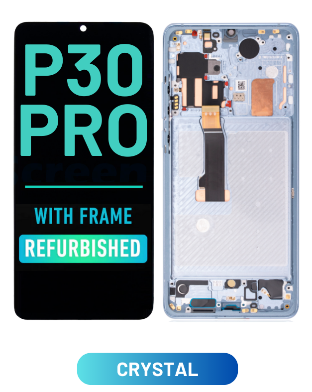 Huawei P30 Pro - Pantalla OLED De Reemplazo Con Bisel (Reacondicionada) (Cristal)