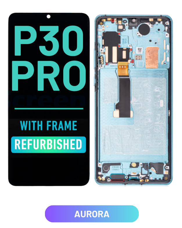 Huawei P30 Pro - Pantalla OLED De Reemplazo Con Bisel (Reacondicionada) (Aurora)