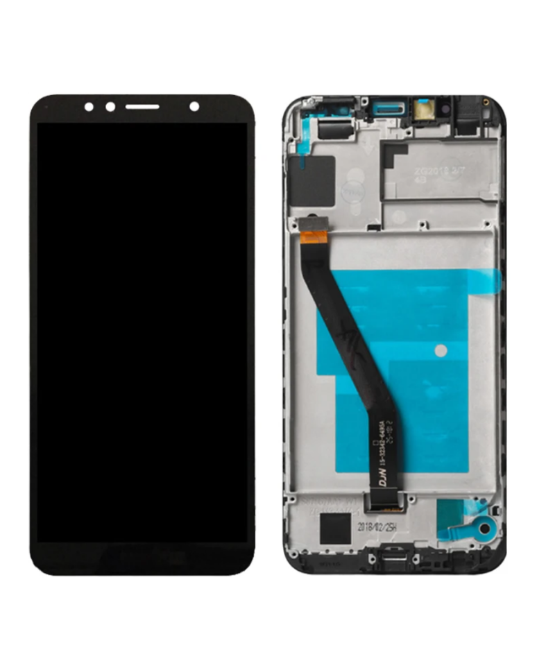 Huawei Y6 (2018), Y6 Prime - Pantalla LCD De Reemplazo Con Bisel (Reacondicionada) (Negro)