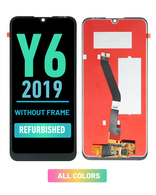 Huawei Y6 / Y6S (2019) - Pantalla LCD De Reemplazo Sin Bisel (Reacondicionada) (Todos Los Colores)