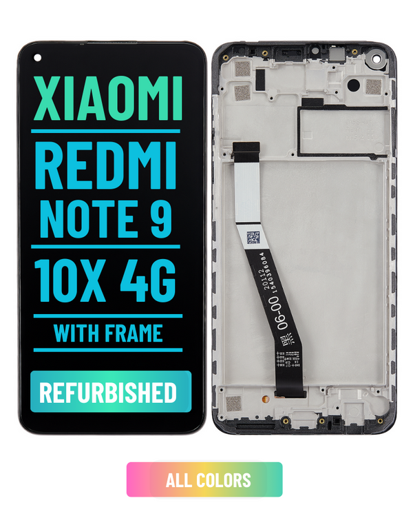 Redmi Note 9 / 10X 4G - Pantalla LCD De Reemplazo Con Bisel (Reacondicionada)