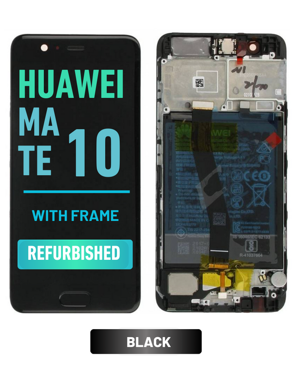 Huawei Mate 10 Pantalla LCD De Reemplazo Con Bisel (Reacondicionada) (Negro)