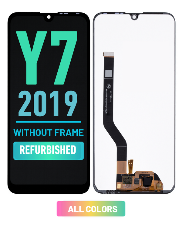 Huawei Y7 (2019) - Pantalla LCD De Reemplazo Sin Bisel (Reacondicionada) (Todos Los Colores)