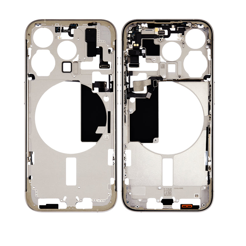 iPhone 15 Pro  Housing Del Medio (Sin Cristal) Con Boton De Encendido Y Volumen  (US Version) (All Colors)