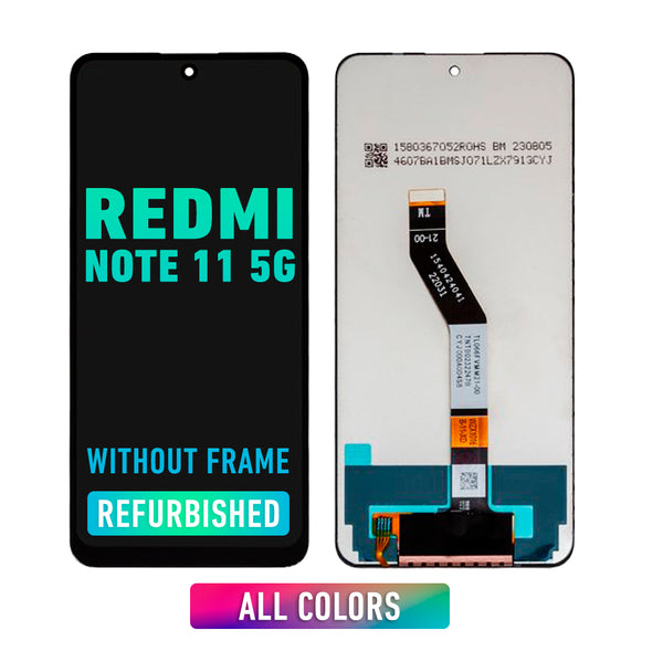 Redmi Note 11 5G - Pantalla OLED De Reemplazo Sin Bisel (Reacondicionada) (Todos Los Colores)