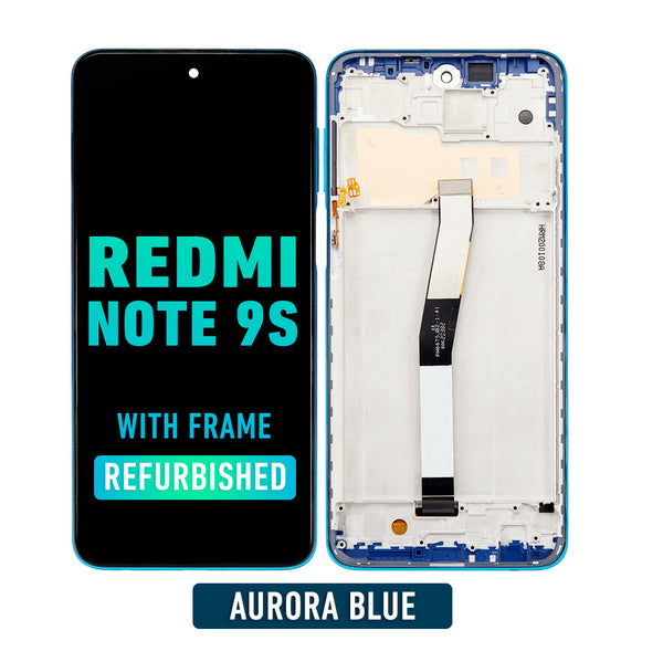 Redmi Note 9S Pantalla LCD De Reemplazo Con Bisel (Reacondicionada) (Azul Aurora)
