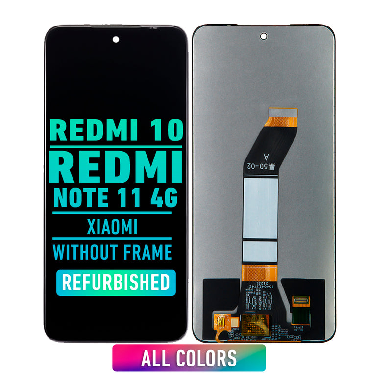 Xiaomi Redmi 10 / Redmi Note 11 4G Pantalla LCD De Reemplazo Sin Bisel (Reacondicionada) (Todos Los Colores)