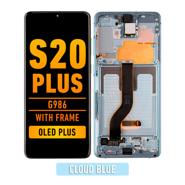 Samsung Galaxy S20 Plus 5G OLED  Pantalla De Remplazo Con Bisel(OLED PLUS) (Cloud Blue)
