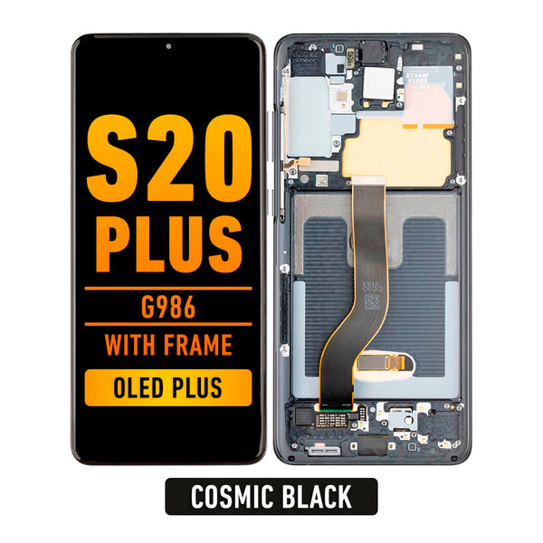 Samsung Galaxy S20 Plus 5G OLED  Pantalla De Remplazo Con Bisel (OLED PLUS) (Cosmic Black)