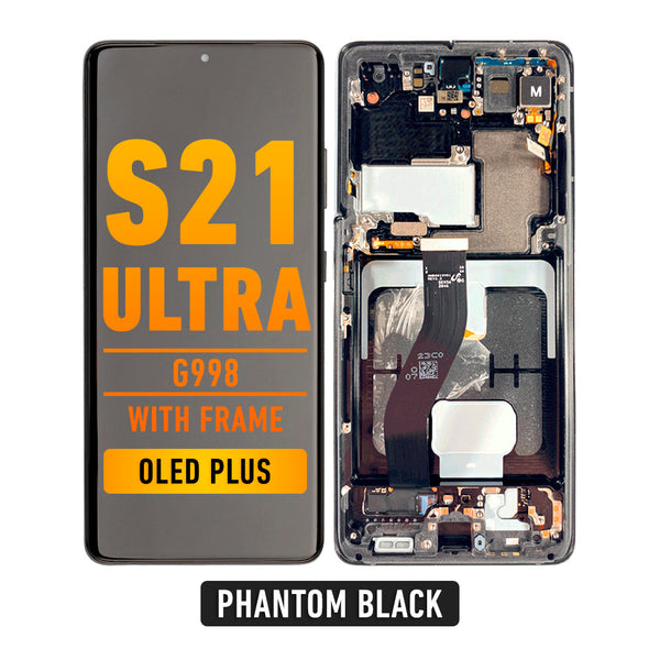 Samsung Galaxy S21 Ultra OLED  Pantalla De Remplazo Con Bisel (OLED PLUS) (Phantom Black)