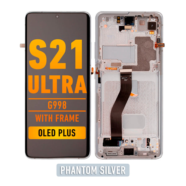 Samsung Galaxy S21 Ultra OLED  Pantalla De Remplazo Con Bisel (OLED PLUS) (Phantom Silver)