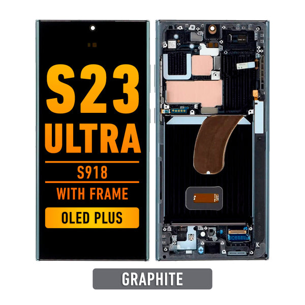 Samsung Galaxy S23 Ultra OLED  Pantalla De Remplazo Con Bisel (OLED PLUS) (Graphite)