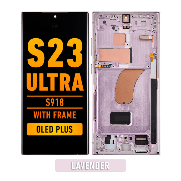 Samsung Galaxy S23 Ultra OLED  Pantalla De Remplazo Con Bisel (OLED PLUS) (Lavender)