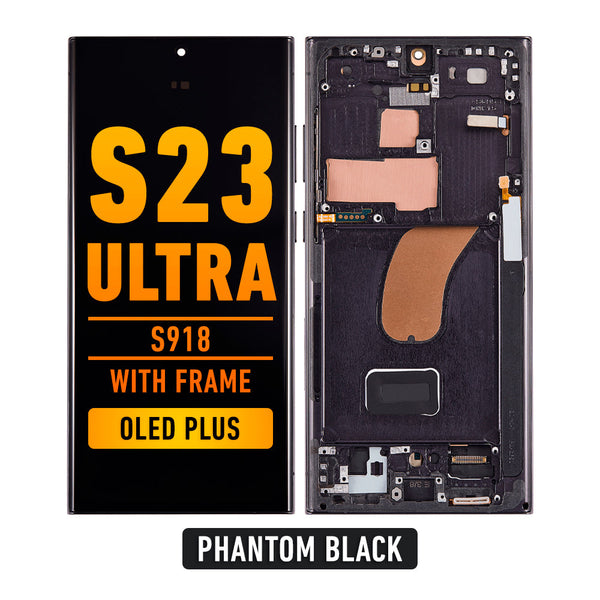 Samsung Galaxy S23 Ultra OLED Pantalla De Remplazo Con Bisel (OLED PLUS) (Phantom Black)
