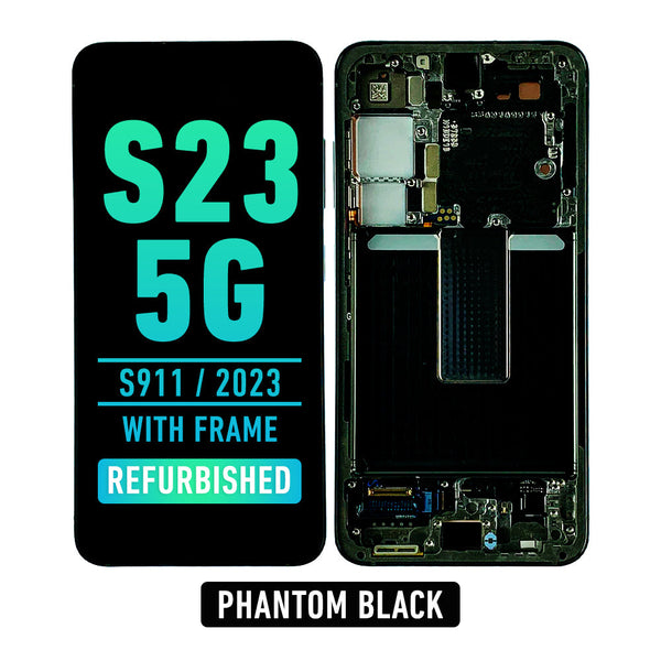 Samsung Galaxy S23 5G OLED Pantalla De Remplazo Con Bisel (Refurbished) (Phantom Black)