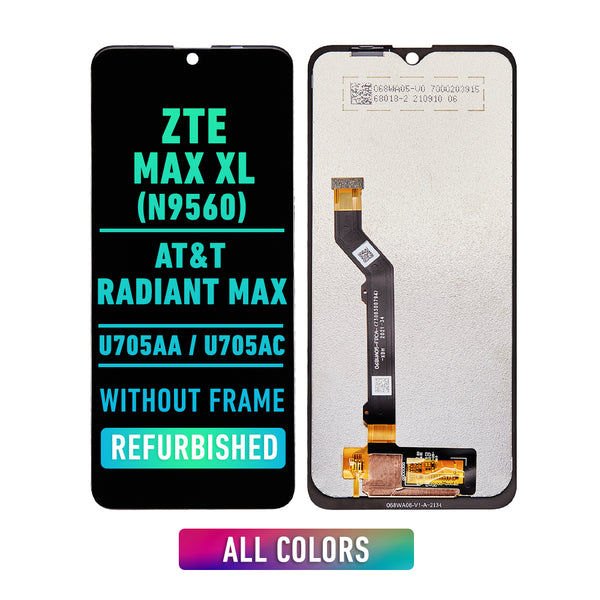 ZTE / AT&T Radiant Max (U705AA / U705AC) - Pantalla LCD Sin Bisel (Reacondicionada) (Todos Los Colores)