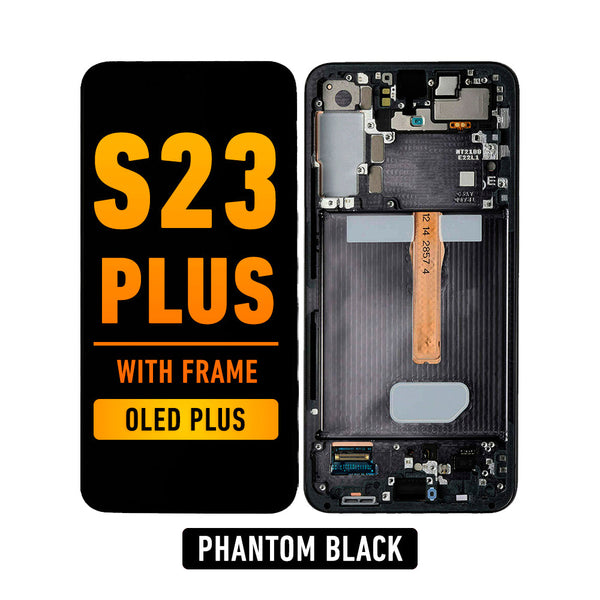 Samsung Galaxy S23 Plus 5G OLED Pantalla De Remplazo Con Bisel (OLED PLUS) (Phantom Black)