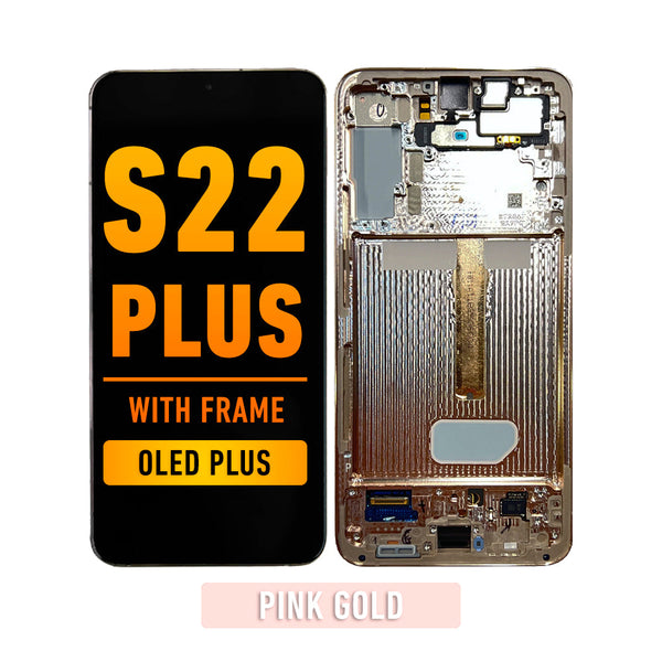 Samsung Galaxy S22 Plus OLED Pantalla De Remplazo Con Bisel  (OLED PLUS) (Pink Gold)